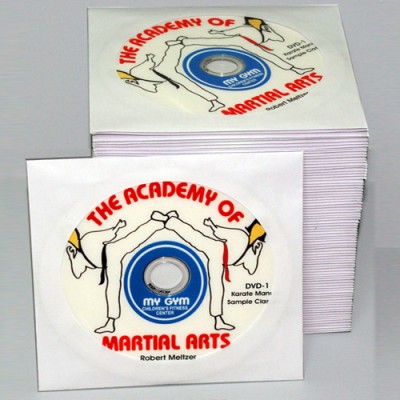 CD duplication printing in Paper sleeve
