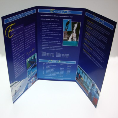 Letter size brochure